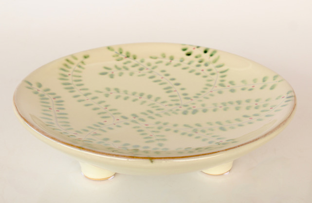 Medium Round Serving Platter On Feet